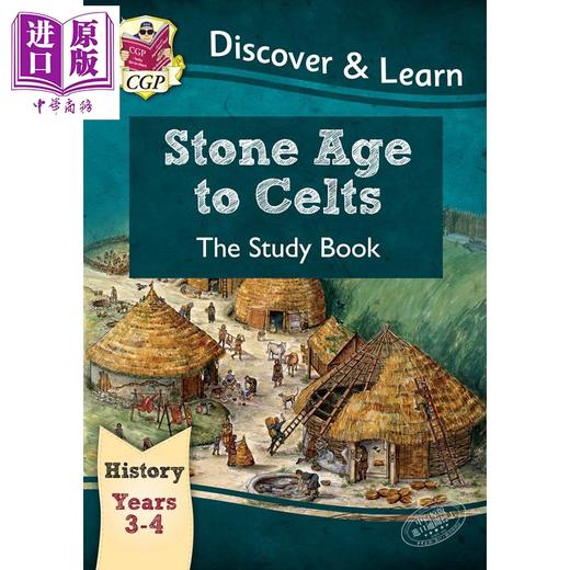 CGP儿童教辅 探索与学习历史系列2册 含练习 KS2 Discover History:Stone Age to Celts 从石器时代到凯尔特人 商品图1
