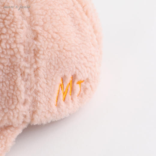 马克珍妮新款秋冬装 男女童仿羊羔毛鸭舌帽 宝宝帽子210873 商品图3