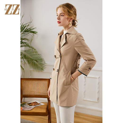 佐尔美2021秋季新款 中长款风衣大衣外套女E13FZ06 商品图1