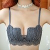【服饰鞋包】刺绣花瓣厚杯小胸少女内衣聚拢无钢圈收副乳文胸 商品缩略图1