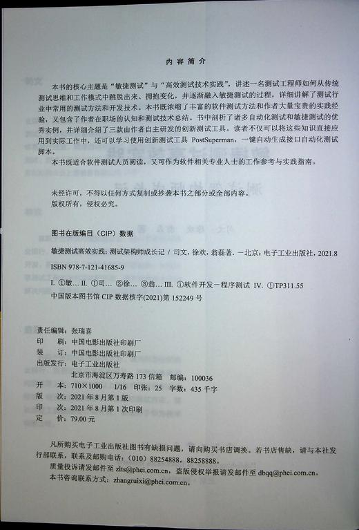 敏捷测试高效实践：测试架构师成长记 商品图1