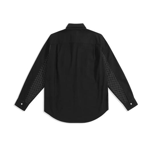 太平鸟男装 长袖黑灰格纹休闲衬衫韩版衬衣B2CHB3267 商品图1