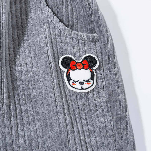 迪士尼女童宝宝春秋束脚甜美天鹅绒长裤裤子 商品图12