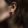 【Lens推荐】绪光系列红蓝宝石短耳环/对 商品缩略图2