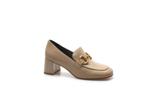 豪麟名鞋奥莱迪嘉女装胎牛皮革深口鞋DJCMO12WS201卡其色  原价2260元 商品图0