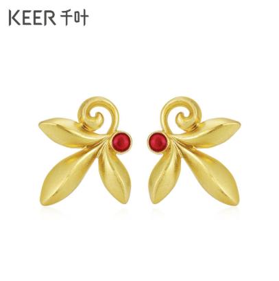 千叶月桂女神足金耳饰39900026939 商品图3