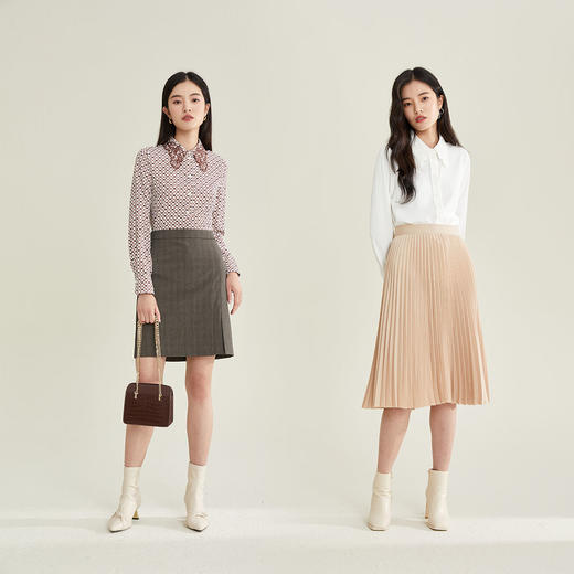 PRICH2021年冬季新款气质设计感小众刺绣领百搭衬衫女PRBAB4901M 商品图2