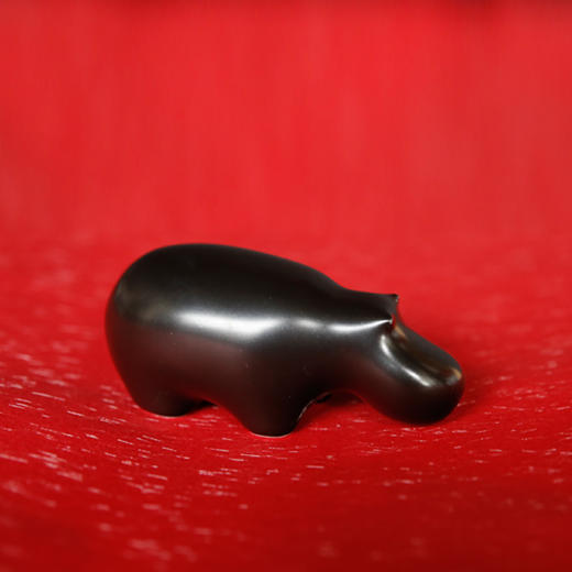 原创经典“饮水”河马系列陶瓷摆件礼物【下单赠价值29.9元炫彩杯】 商品图2