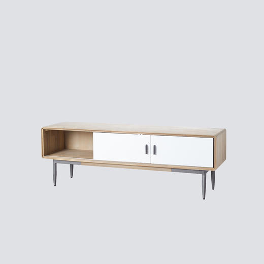 NS家居nsfurniture客厅进口ALB系列实木电视柜NSCB-ALB WHT L01 商品图1