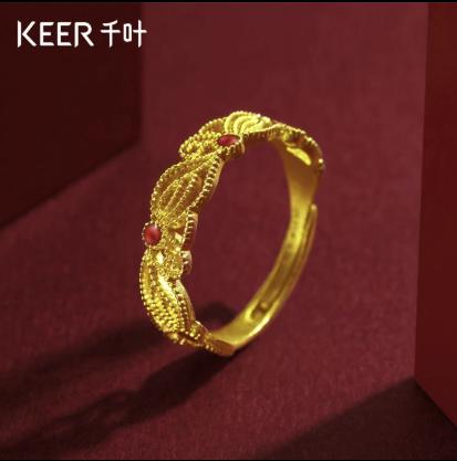 千叶足金戒指39900026101 商品图0