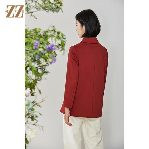 佐尔美2021秋款新款 气质高级质感中长款风衣女E11FZ15 商品图4