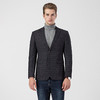 99XCM98F01【磨毛保暖】罗蒙秋冬西装外套男士商务休闲格纹单西服爸爸装开衫外套 商品缩略图5
