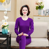 YQ-7011AB深紫保暖内衣 女士高低领棉质舒适居家套装 商品缩略图0