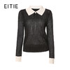 EITIE爱特爱秋季新品时尚拼接针织衫优雅气质女6701404 商品缩略图4