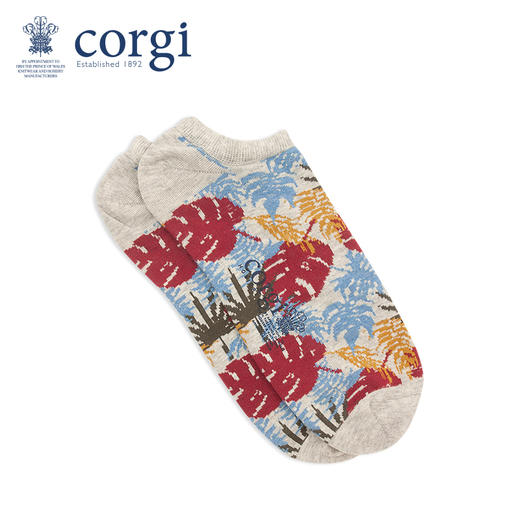 CORGI柯基英国进口男女同款大码袜子个性扎染创意印花船袜夏季薄款 商品图2