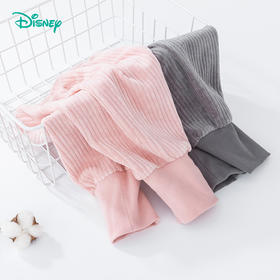 迪士尼女童宝宝春秋束脚甜美天鹅绒长裤裤子