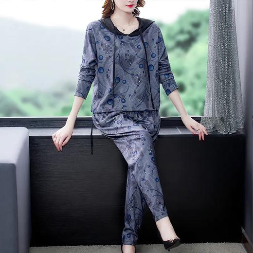 AWS 7145连帽领卫衣哈伦裤时尚休闲套装 商品图1