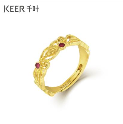 千叶足金戒指39900026101 商品图1