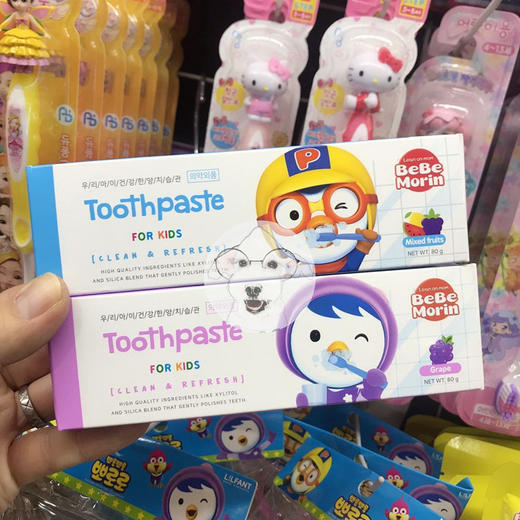 【中欧班列精选】XDR  BeBeMorin儿童牙膏 混合水果味BeBeMorin80g 商品图1