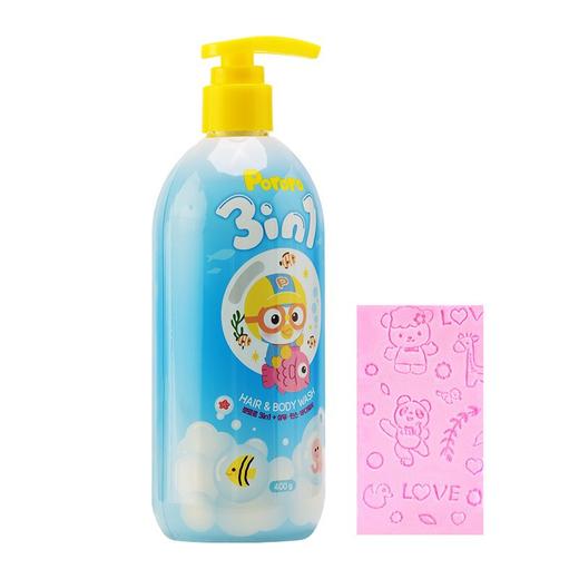 XDR 韩国Pororo啵乐乐洗护沐三合一400g送 海绵 商品图4