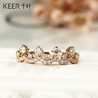 千叶冕爱18k金钻石戒指39900022306 商品图0