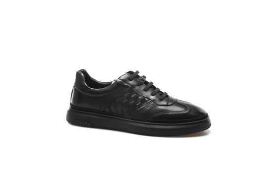 豪麟名鞋奥莱迪嘉男装牛皮革休闲鞋DJWTO12MX205黑色  原价1960元 商品图0