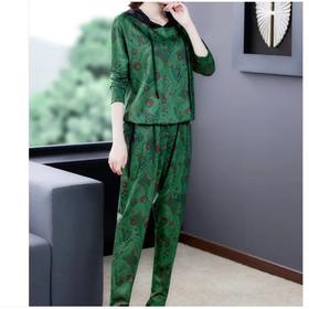 AWS 7145连帽领卫衣哈伦裤时尚休闲套装