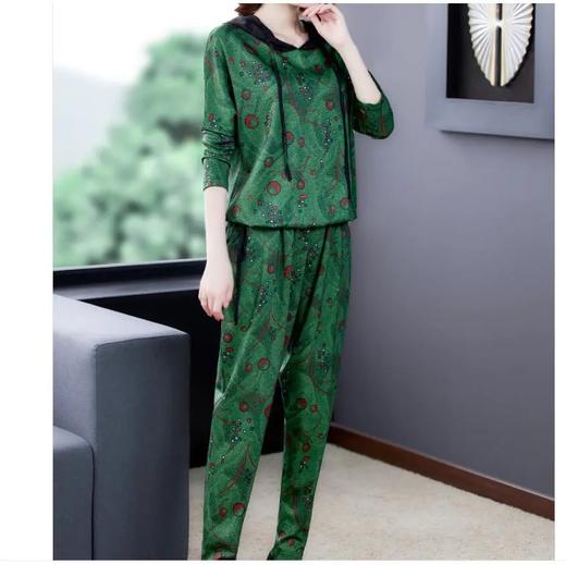 AWS 7145连帽领卫衣哈伦裤时尚休闲套装 商品图0