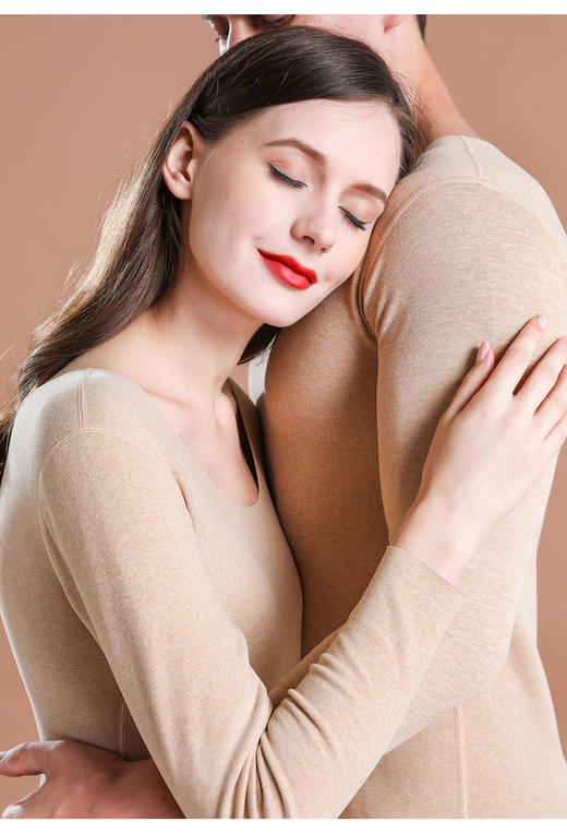 【女黑XL1XXL1男紫灰L1】炫彩养肤绒发热套装（女）S214270649女/S214270749男 商品图1