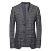 【经典格纹】罗蒙秋冬西装外套 男士正装商务休闲 爸爸装单西服开衫外套 商品缩略图4