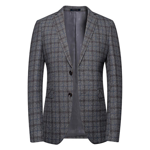 【经典格纹】罗蒙秋冬西装外套 男士正装商务休闲 爸爸装单西服开衫外套 商品图4