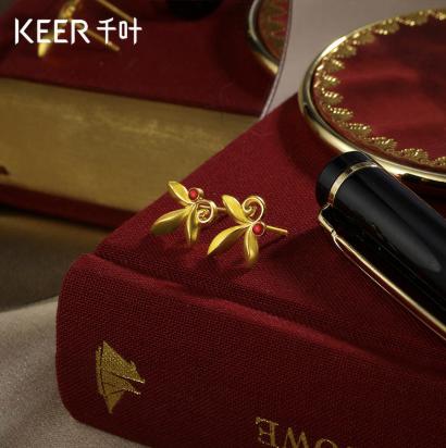 千叶月桂女神足金耳饰39900026939 商品图1