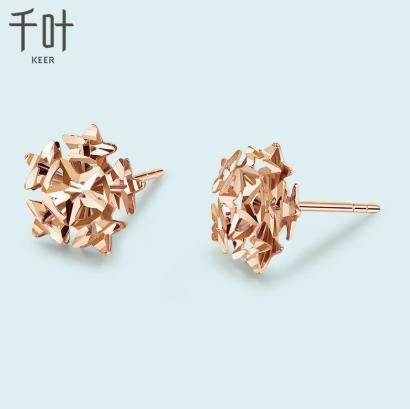 千叶雪舞18k耳钉31861000054 商品图1