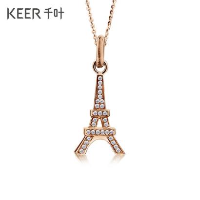 千叶dada埃菲尔铁塔18k金钻坠31872400077 商品图1