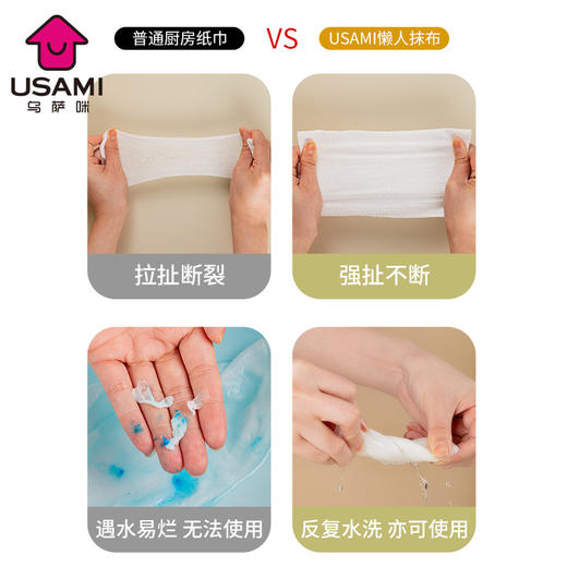 日本 USAMI乌萨咪 厨房懒人抹布 干湿两用 商品图5