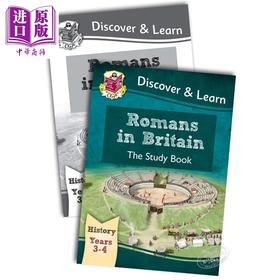 CGP儿童教辅 KS2探索与学习历史系列2册 含练习 Discover & Learn History:Romans in Britain 罗马人在英国 7-8岁