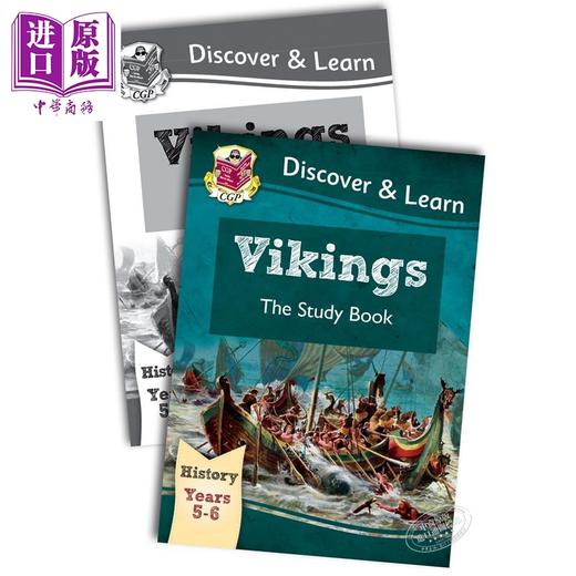 CGP儿童教辅 探索与学习历史系列2册 含练习 KS2 Discover & Learn History:Vikings Study 维京人研究 9-10岁 商品图0