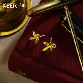 千叶月桂女神足金耳饰39900026939