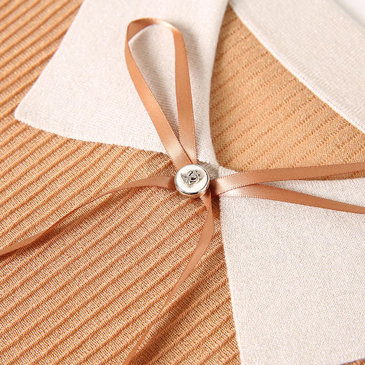 EITIE爱特爱秋季新品时尚拼接针织衫优雅气质女6701404 商品图8