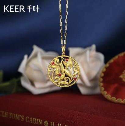 千叶月桂满庭-大足金挂坠39900027001 商品图0