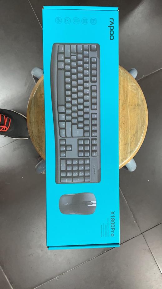 【敏龙电脑】雷柏X1800P\无线键盘鼠标套装\USB口办公防水键鼠套件/包邮 商品图1