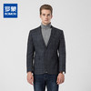 罗蒙秋季西装外套男士正装商务通勤休闲格子小西装单西服外套男 商品缩略图0