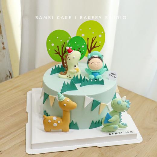 可爱恐龙彩旗蛋糕 商品图2