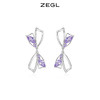 ZEGL镂空蝴蝶结耳钉女高级感轻奢耳环小众设计感气质925银针耳饰 商品缩略图3