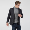 99XCM98F01【磨毛保暖】罗蒙秋冬西装外套男士商务休闲格纹单西服爸爸装开衫外套 商品缩略图7