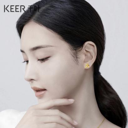 千叶月桂女神足金耳饰39900026939 商品图2