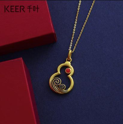 千叶福禄日升足金18k金颈饰39900025967 商品图2