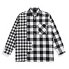 太平鸟男装 衬衫男2021新款棉长袖黑白格潮B2CHB3321 商品缩略图0