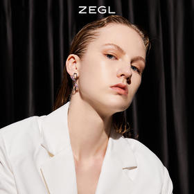 ZEGL镂空蝴蝶结耳钉女高级感轻奢耳环小众设计感气质925银针耳饰