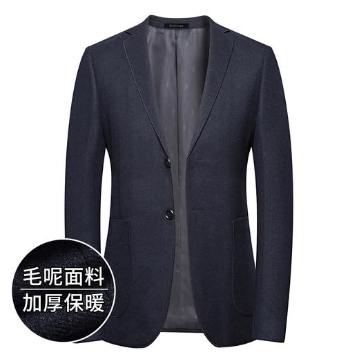 罗蒙秋冬西装外套男士正装商务通勤休闲保暖小西装单西服上衣外套男 商品图2